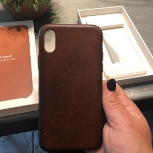 Apple iPhone X leather case